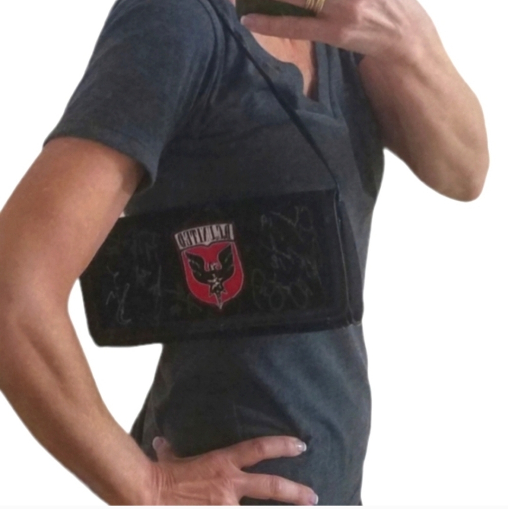 Ilana Wolf DC UNITED soccer Player Signed Canvas Patent Shoulder Satchel Bag